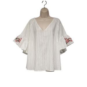 Ava & VIV V-Nevk Short Sleeve Plus Size Blouse Size 4XL